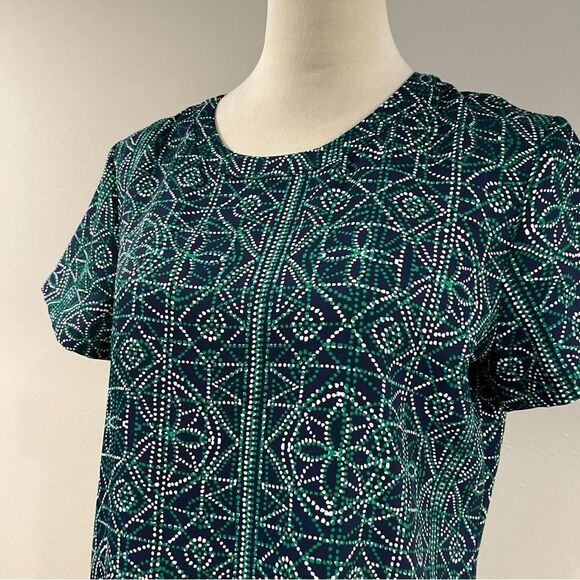 Adrienne Vittadini Geometric Patterned short sleeve Dress - size 8 - Picture 2 of 12